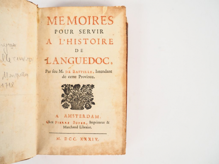 BASVILLE (Nicolas Lamoignon de). Mémoires pour servir à l'Histoire de 