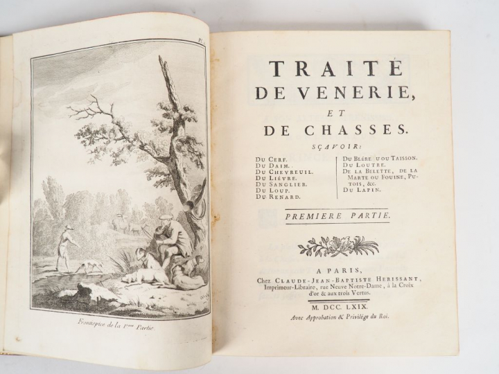 GOURY DE CHAMPGRAND. Traité de Vènerie et de chasses. Paris, Herissant