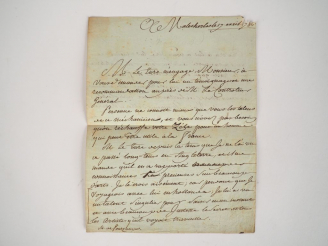 Vente aux enchères MALESHERBES (Lamoignon de). LETTRE AUTOGRAPHE signée et datée 17 avril