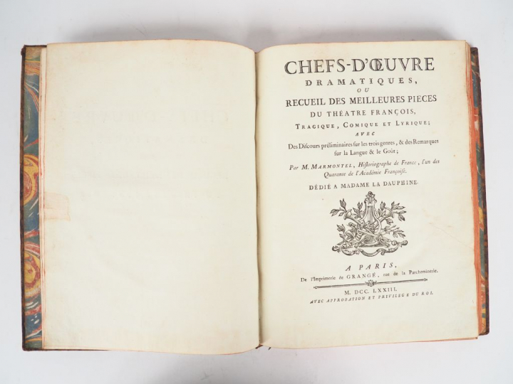 MARMONTEL. Chefs-d'œuvre dramatiques ou Recueil des meilleures pièces 