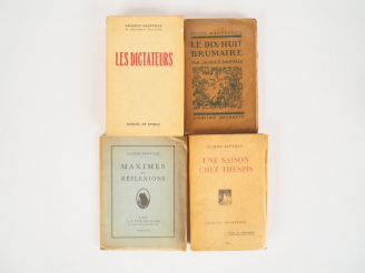 Vente aux enchères BAINVILLE (Jean). Les Dictateurs. Paris, Denoël et Steele 1935. in-12,