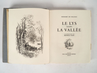 Vente aux enchères BALZAC (Honoré de). Le Lys dans la vallée. Illustrations de Berthold M