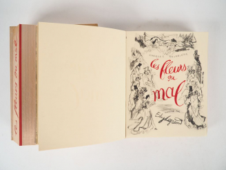 Vente aux enchères BAUDELAIRE (Charles). Les Fleurs du Mal. Illustré par Edy Legrand. Cas