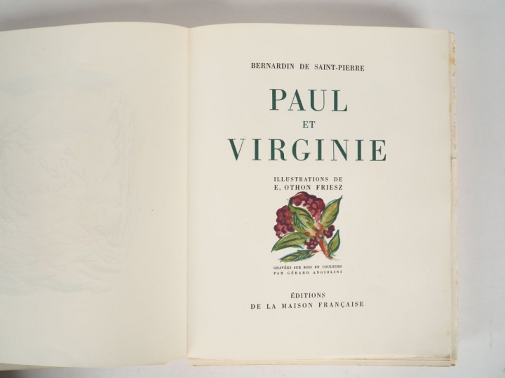 BERNARDIN DE SAINT-PIERRE. Paul et Virginie. Illustrations de E. Othon