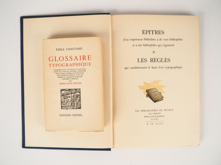 [Typographie] CHAUTARD (Emile). Glossaire typographique, comprenant le