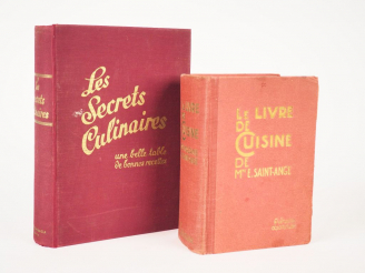 Vente aux enchères CUISINE SAINT-ANGE ((Mme E.). Le livre de cuisine. Recettes et méthode