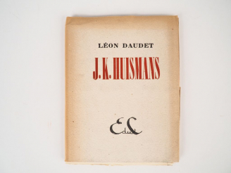 Vente aux enchères DAUDET (Léon). A propos de J.F. Huysmans. Illustrations de R. Joël. Pa