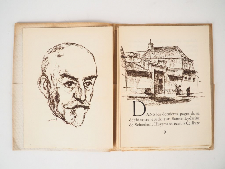 DAUDET (Léon). A propos de J.F. Huysmans. Illustrations de R. Joël. Pa