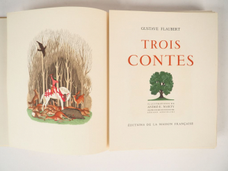 Vente aux enchères FLAUBERT (Gustave). Trois contes. Illustrations de André E. MARTY grav