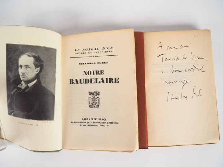 FUMET (Stanislas). Notre Baudelaire. Paris, Plon "le Roseau d'or". 192