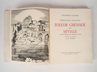 Vente aux enchères GAUTIER (Théophile). Impressions d'Espagne. Tolède, Grenade et Séville