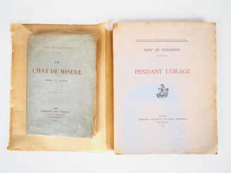 Vente aux enchères GOURMONT (Rémy de). Le chat de misère. Idées et Images. Paris, Messein