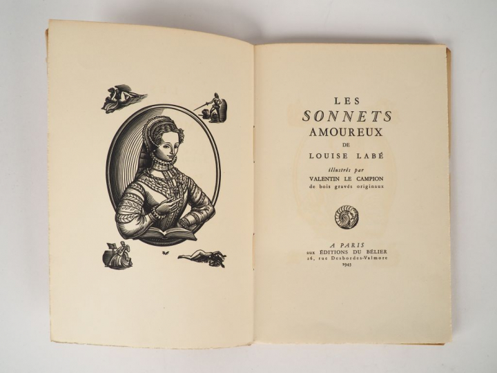 LABE (Louise). Sonnets amoureux. Illustrés par Valentin Le Campion de 