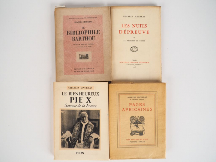 MAURRAS (Charles). Pages africaines. Paris, Sorlot 1940. pt in-8, br. 