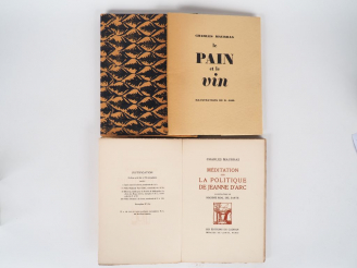 Vente aux enchères MAURRAS (Charles). Le pain et le Vin. Illustrations de R. Joël. Paris,