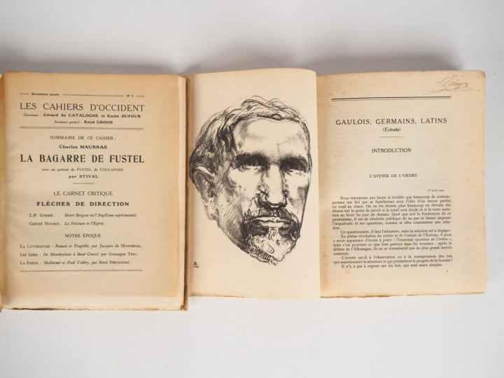 MAURRAS (Charles). Gaulois, germains, latins (Extraits). Paris, "les C