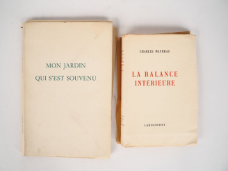 Vente aux enchères MAURRAS (Charles). La balance intérieure. Lyon, Lardanchet 1952. in-12