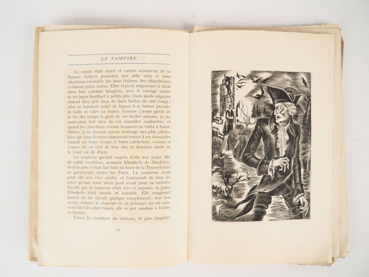 MISTLER (Jean). Le Vampire. Extrait des Mémoires du Chevalier de Ville