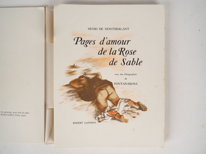 MONTHERLANT (Henri de). Pages d'amour de la Rose de Sable, avec lithog