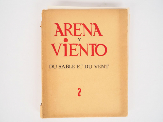 Vente aux enchères PENA (Juan de). Arena y Viento. Du Sable et du vent. Poëmes espagnols 