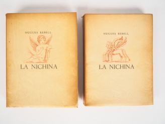 Vente aux enchères REBELL (Hugues). La Nichina. Bois originaux de Pierre Desbreuil. Paris