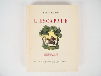 Vente aux enchères REGNIER (Henri de). L'Escapade. Illustrations de Pierre ROUSSEAU. Pari