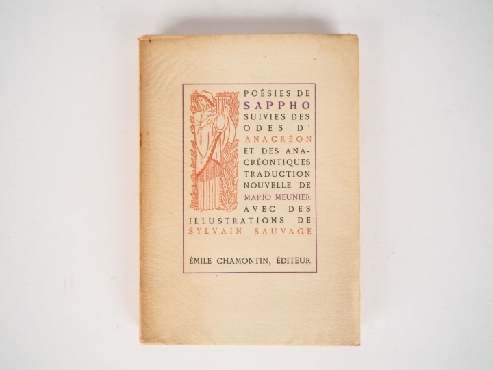 SAPPHO. Poésies de Sappho, suivies des Odes d'Anacréon et des anacréon