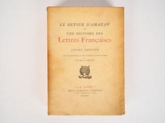 Vente aux enchères THERIVE (André). Le Retour d'Amazan ou une histoire de lettres françai