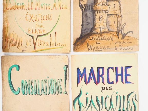 MUSIQUE VERDIER DE LA TOUR (E.) 12 partitions manuscrites originales. 