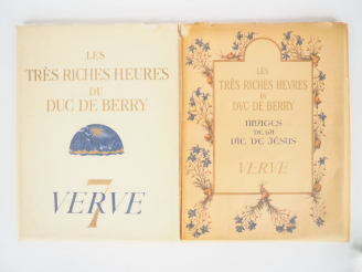 Vente aux enchères VERVE N° 7 (vol II). Directeur : E. Teriade. Les Très Riches Heures du