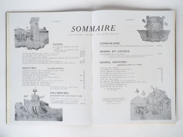 VERVE Vol 2, n° 8. 1940. Textes : Rouault, Claudel, Valéry, Reverdy, M