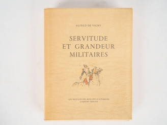 Vente aux enchères VIGNY (Alfred de). Servitude et grandeur militaires. Lithographies ori