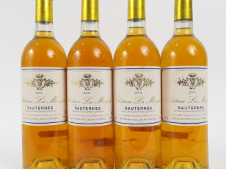 Vente aux enchères 4 BOUTEILLES CHÂTEAU LES MINGETS SAUTERNES - 2001