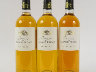 Vente aux enchères 3 BOUTEILLES PROMESSE DE RABAUD PROMIS SAUTERNES - 2011