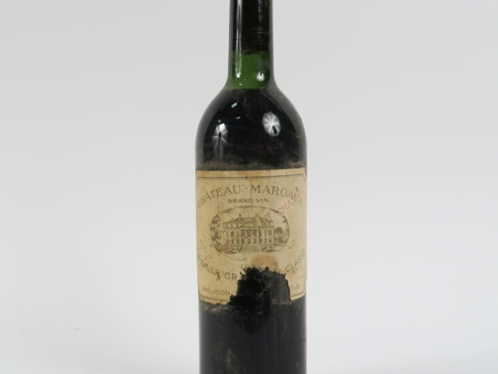 1 BOUTEILLE CHÂTEAU MARGAUX 1er GCC MARGAUX - 1963 - LB/EA/SANS CAPSUL