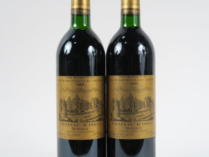 2 BOUTEILLES CHÂTEAU D'ISSAN GCC MARGAUX - 1985 - BG