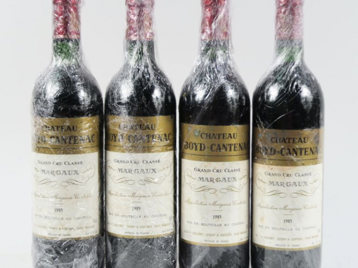4 BOUTEILLES CHÂTEAU BOYD CANTENAC GCC MARGAUX - 1985 - BG