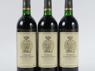 Vente aux enchères 3 BOUTEILLES CHÂTEAU GRUAUD LAROSE GCC ST JULIEN - 1986 - BG
