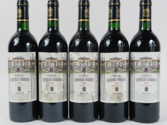 Vente aux enchères 5 BOUTEILLES CHÂTEAU LEOVILLE BARTON GCC ST JULIEN - 1986 - 5 BG/ETLT