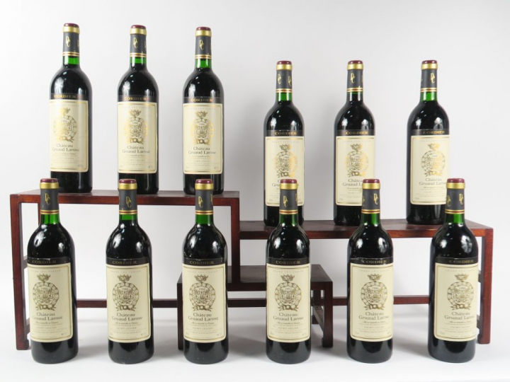 12 BOUTEILLES CHÂTEAU GRUAUD LAROSE GCC ST JULIEN - 1986 - BG