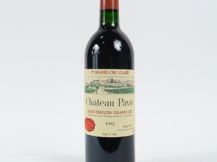 1 BOUTEILLE CHÂTEAU PAVIE 1er GCC ST EMILION - 1992 - BG