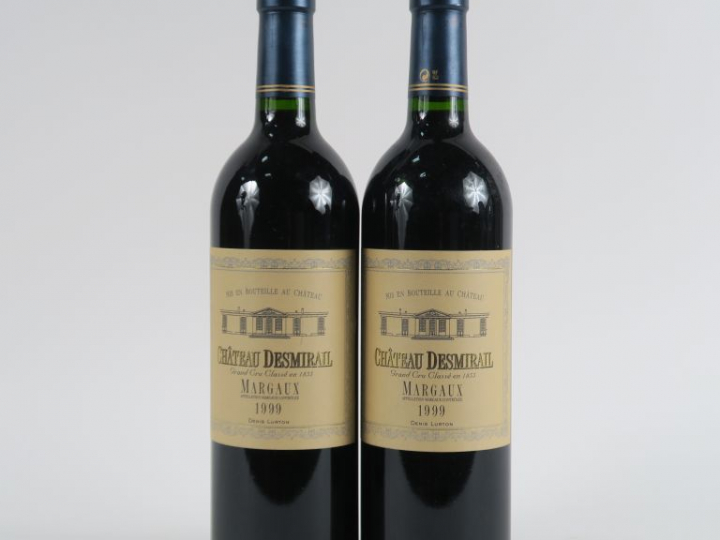 2 BOUTEILLES CHÂTEAU DESMIRAIL GCC MARGAUX - 1999