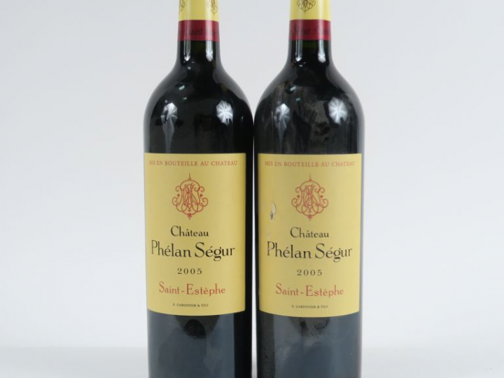 2 BOUTEILLES CHÂTEAU PHELAN SEGUR ST ESTEPHE - 2005