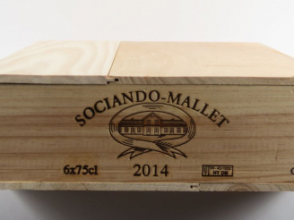 Vente aux enchères 6 BOUTEILLES SOCIANDO MALLET HAUT MEDOC - 2014 - CBO