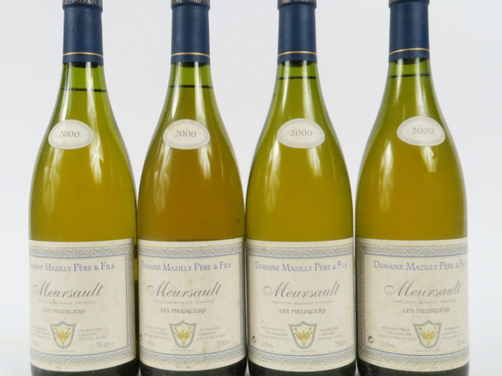 4 BOUTEILLES MEURSAULT 'LES MEURGERS' MAZILLY PÈRE   FILS - 2000