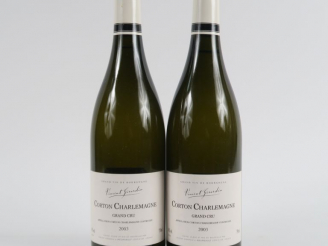 Vente aux enchères 2 BOUTEILLES CORTON CHARLEMAGNE GC VINCENT GIRARDIN - 2003