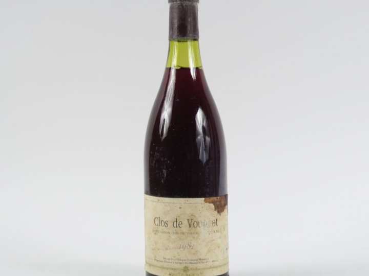 1 BOUTEILLE CLOS DE VOUGEOT F. MARTENOT - 1981 - EF/ET