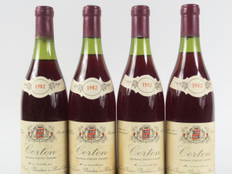 Vente aux enchères 4 BOUTEILLES CORTON GC DOMAINE LOUIS CHAPUIS - 1982