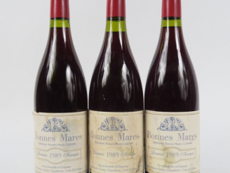 Vente aux enchères 3 BOUTEILLES BONNES MARES GC DOMAINE NEWMAN - 1989 - ETLT