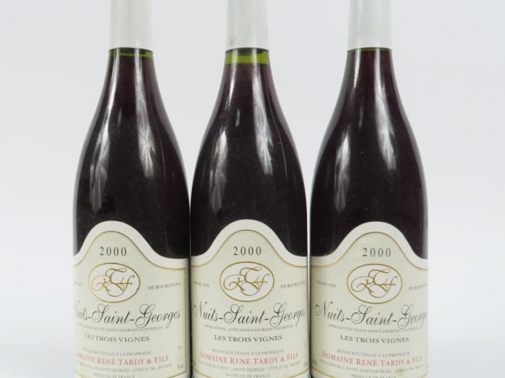 3 BOUTEILLES NUITS ST GEORGES 'LES TROIS VIGNES' RENE TARDY   FILS - 2
